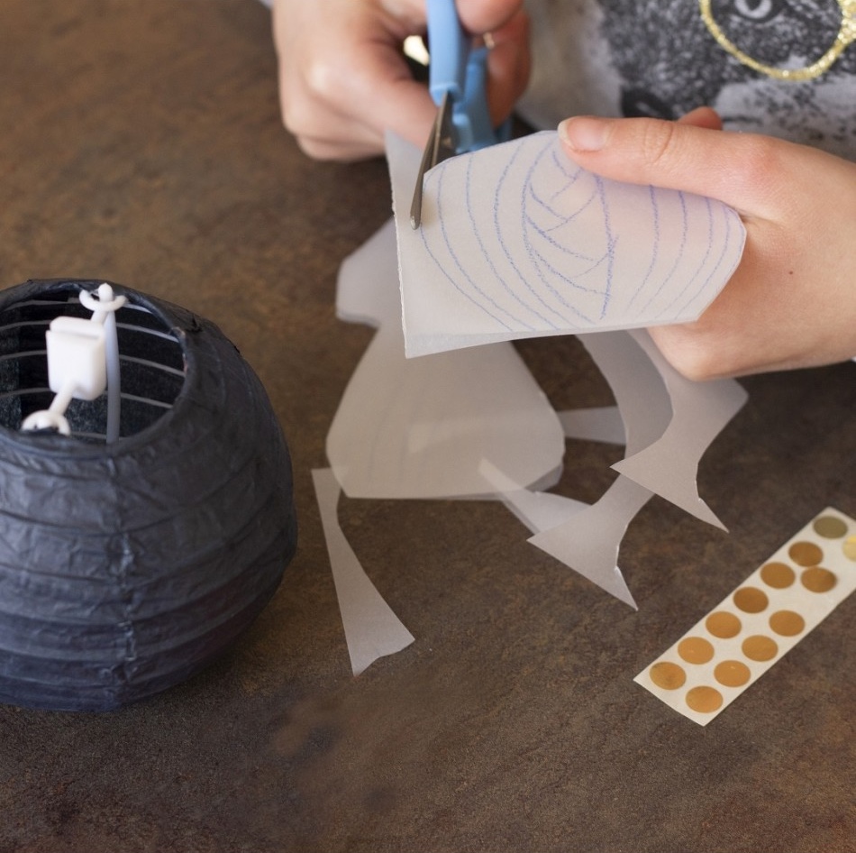 Kit de actividad manual DIY Pez linterna de papel y cuaderno de descubrimiento marino