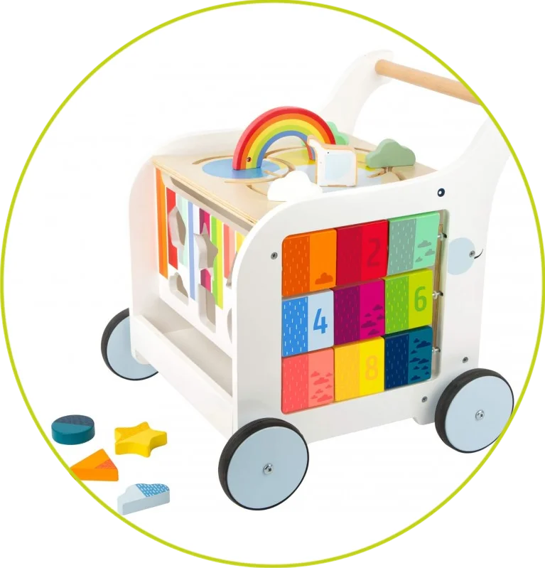 Juguetes educativos de madera certificados para la seguridad infantil