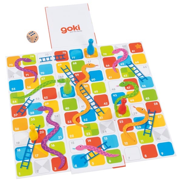 Large Snakes and Ladders Game – XXL Board with 81 Squares