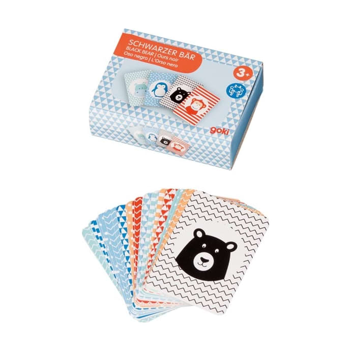 Old Maid Card Game – Black Bear Animal Pairs in a Pocket Box