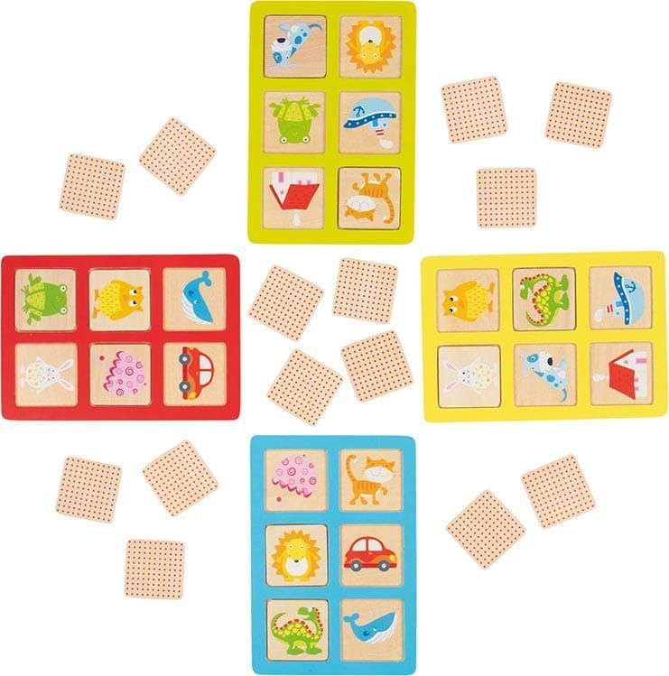 Wooden Montessori Animal Matching Game – Picture Lotto & Memory