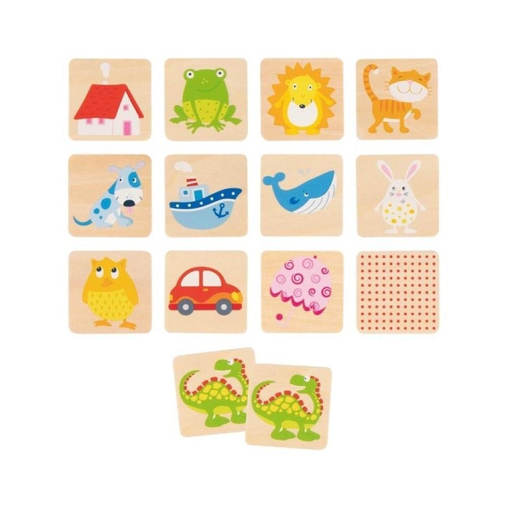 Wooden Montessori Animal Matching Game – Picture Lotto & Memory - Vista 2