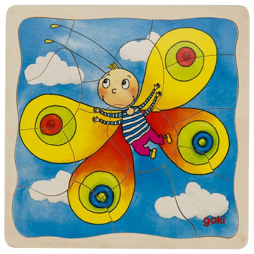 Wooden Caterpillar Puzzle – Butterfly Life Cycle in 4 Layers - Vista 5