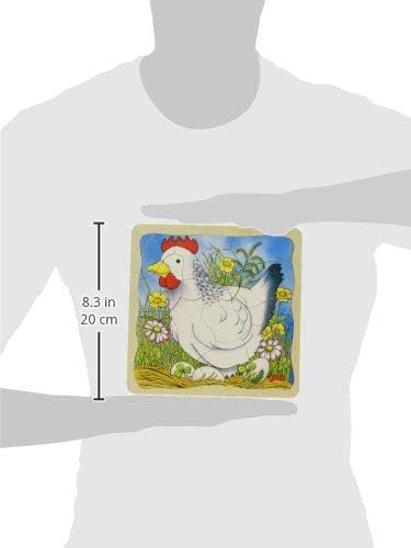 Wooden Chicken Life Cycle Puzzle – Egg to Hen, 4 Layers - Vista 6